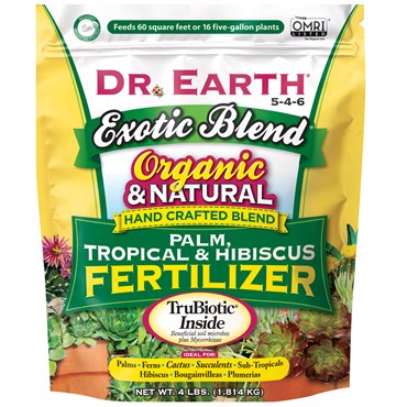 Dr. Earth Exotic Blend Palm Tropical & Hibiscus Fertilizer 5-4-6